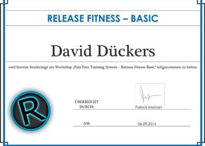 RF Zertifikat David Dückers
